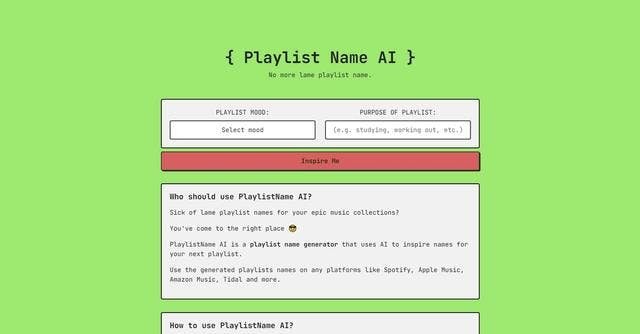 PlaylistName-AI