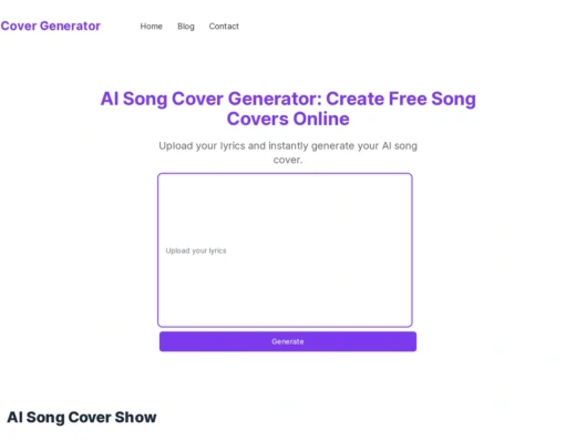 AI-Song-Cover-Generator