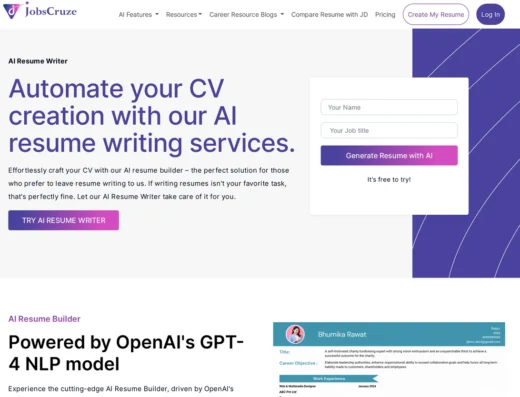 Jobscruze-AI-Resume-Writer