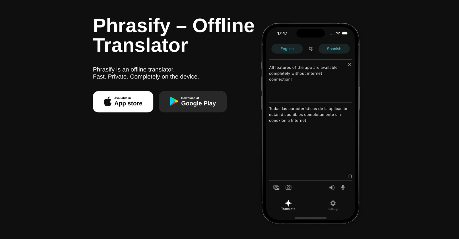 Phrasify-Offline-Translator