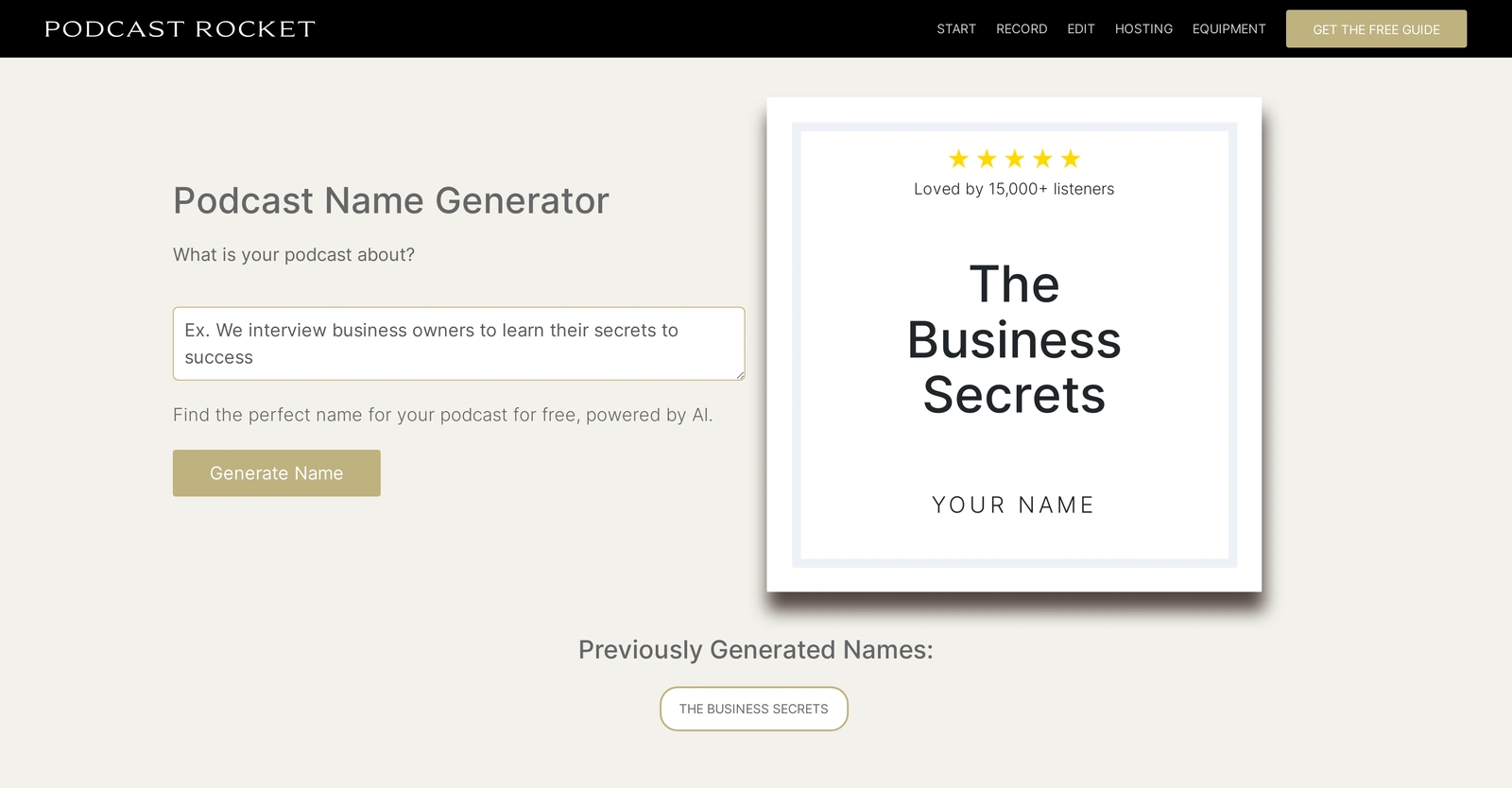 Podcast-Name-Generator