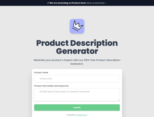 Product-Description-Generator-by-AIDirectories