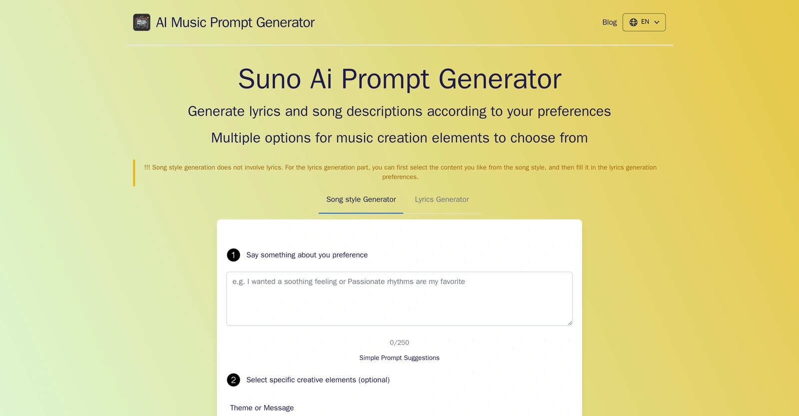 Suno-Prompt