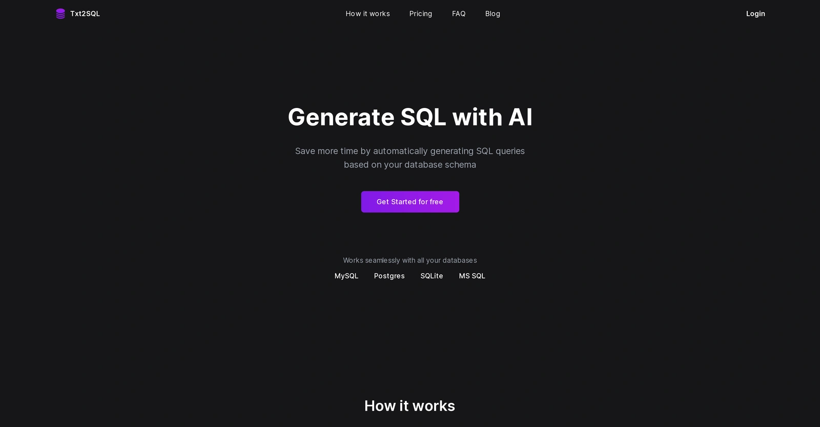 Txt2SQL-com