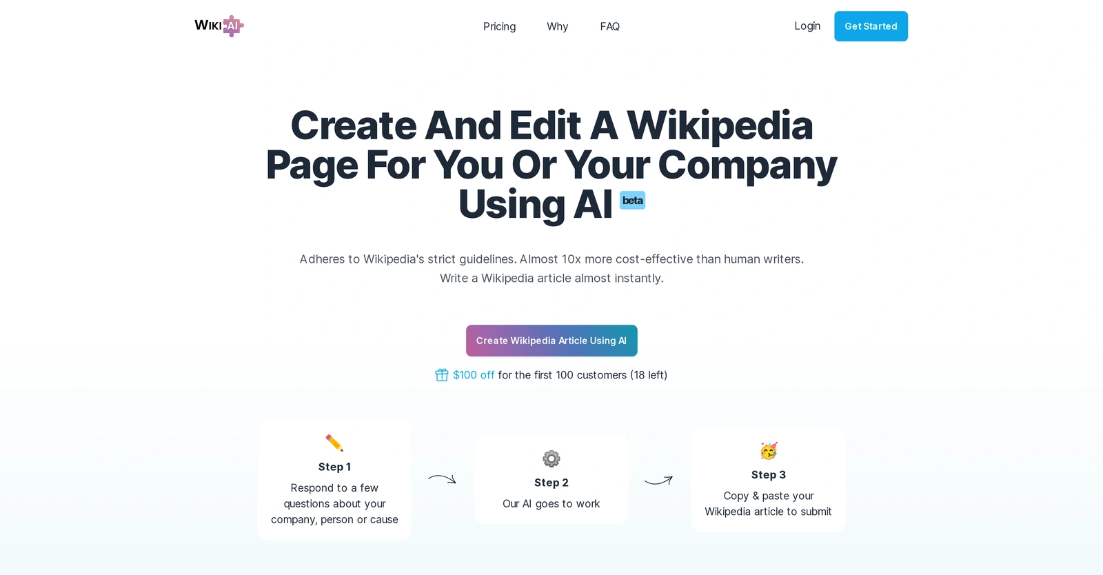 Wikipedia-Article-AI