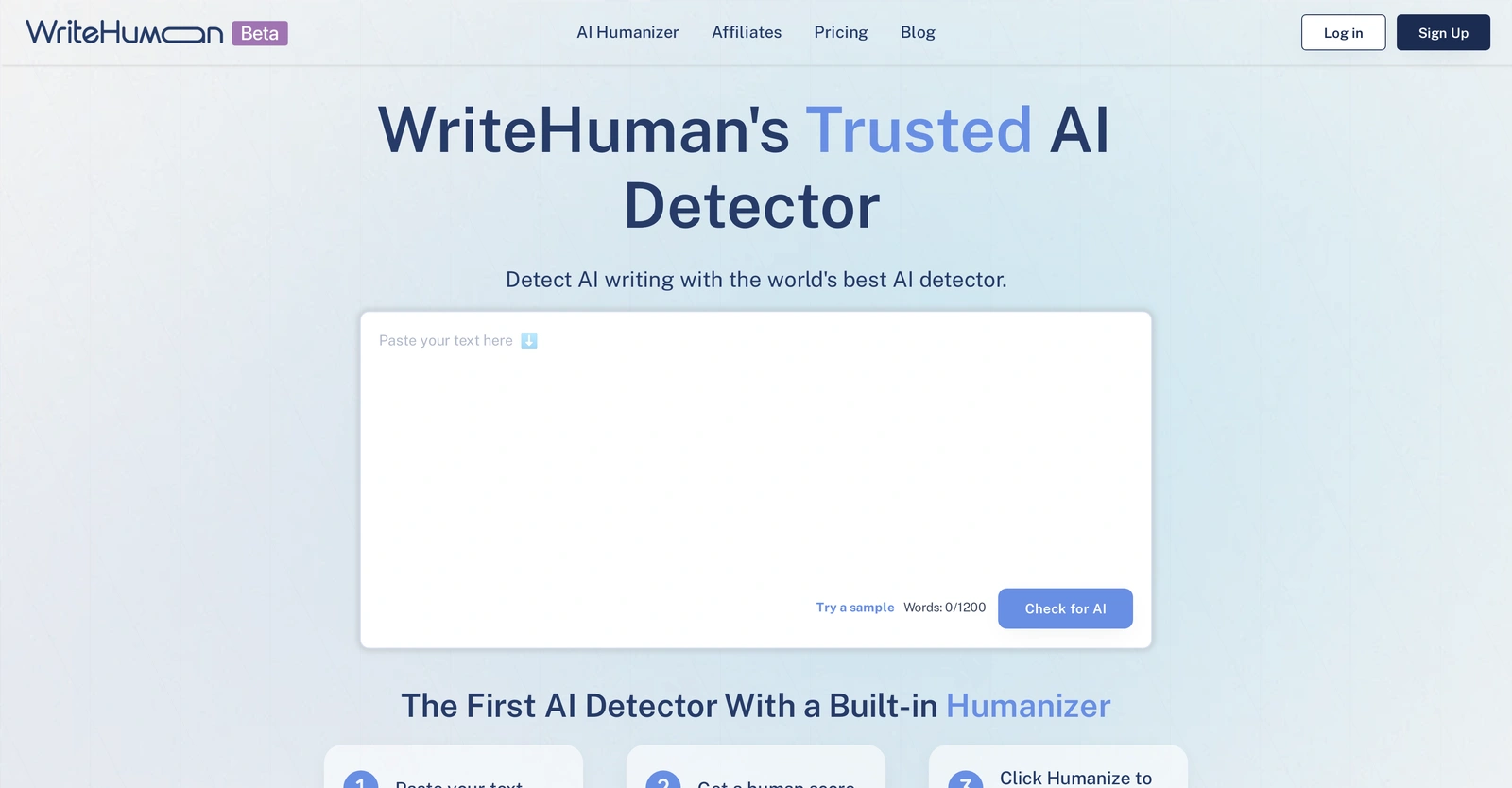WriteHuman:-AI-Detector